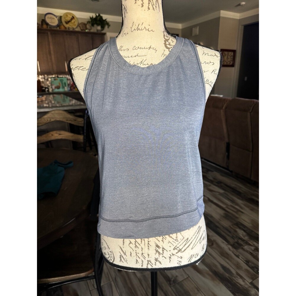 Lululemon Pace Perfect Tank Heathered Midnight Navy / Midnight Navy